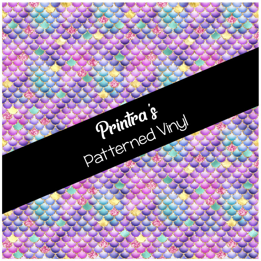 Glittery Scales #01 Patterned Vinyl
