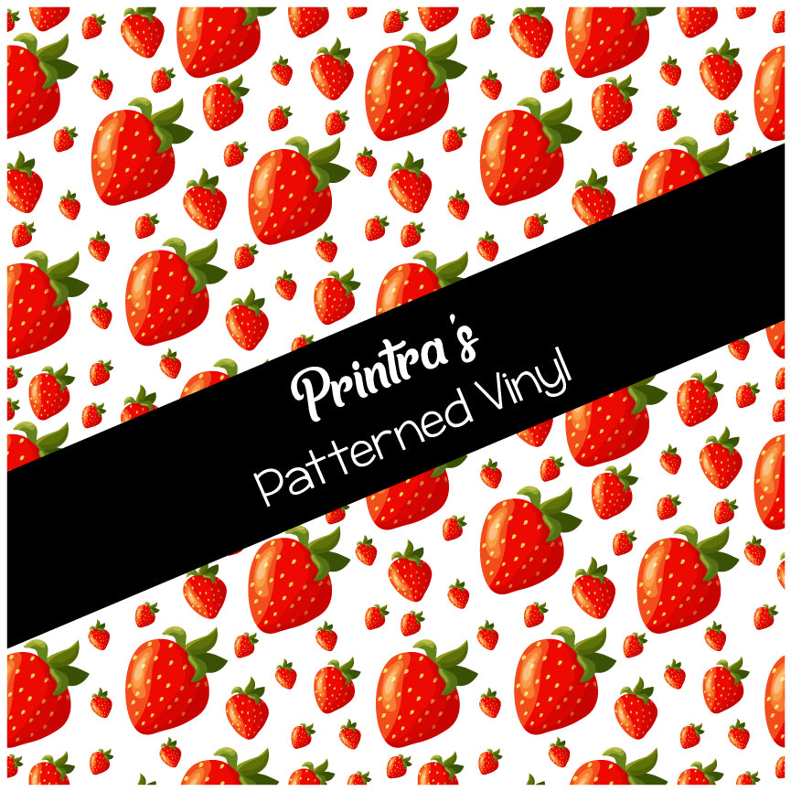 Strawberries #01 Patterned Vinyl