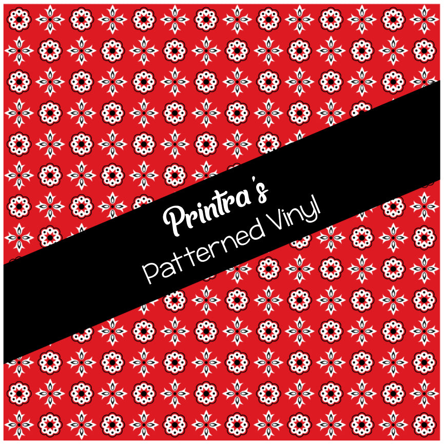 Bandana Red #01 Patterned Vinyl