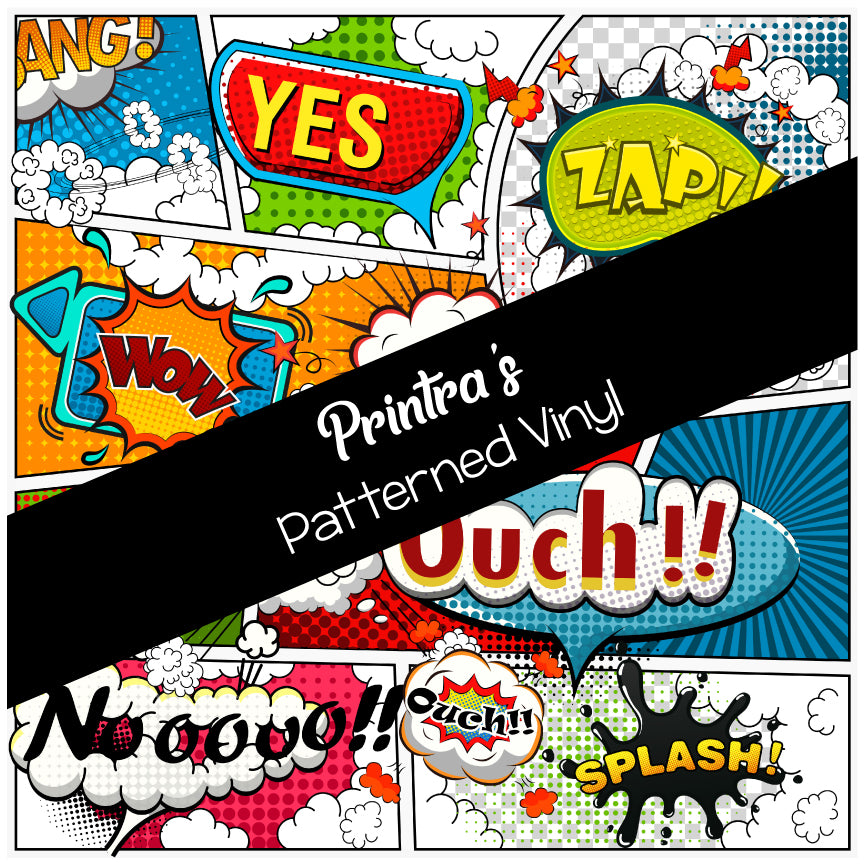 Comic Book #01 Patterned Vinyl