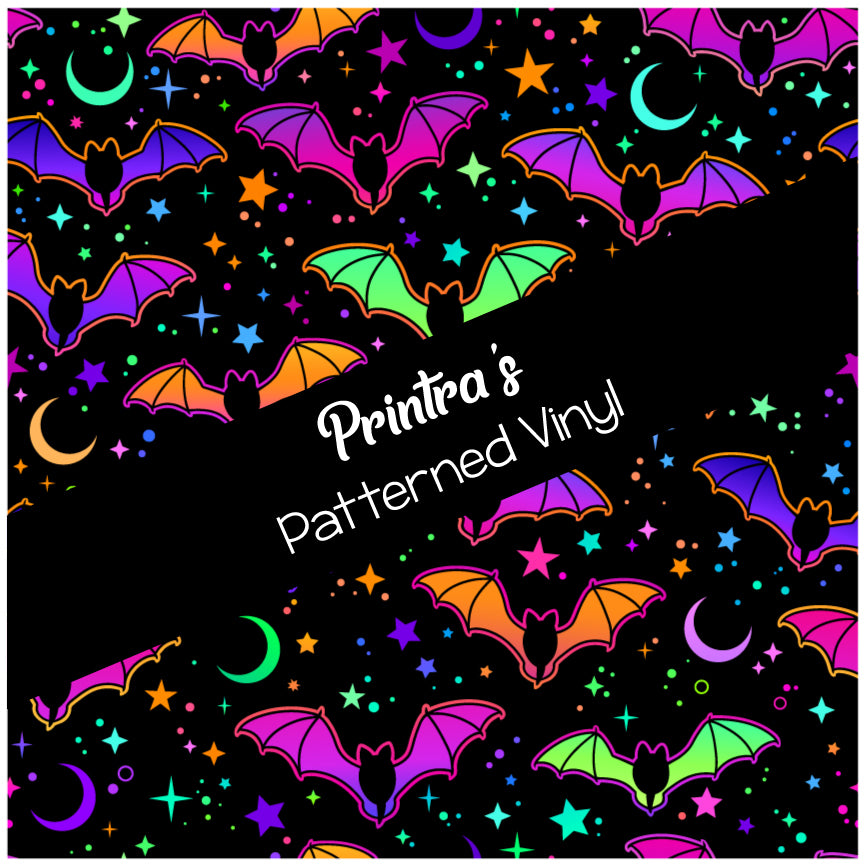 Neon Bats #01 Patterned Vinyl