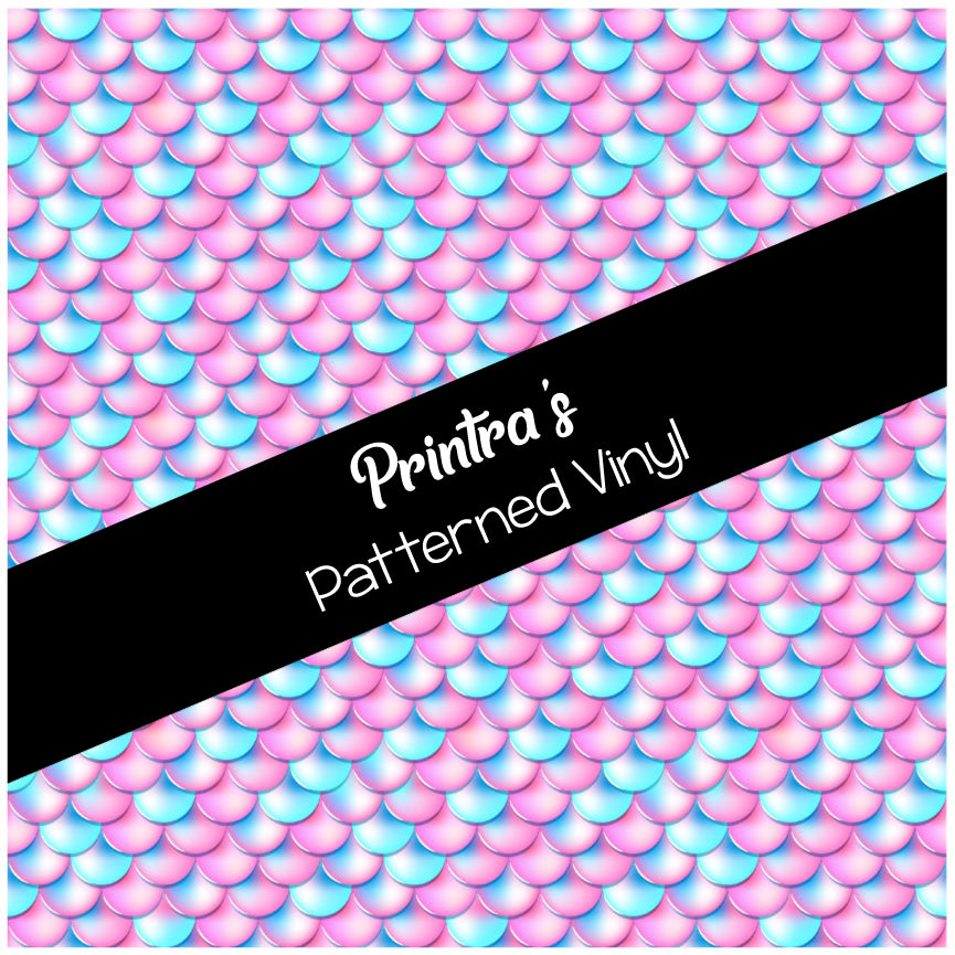 Pastel Mermaid Scales #01 Patterned Vinyl