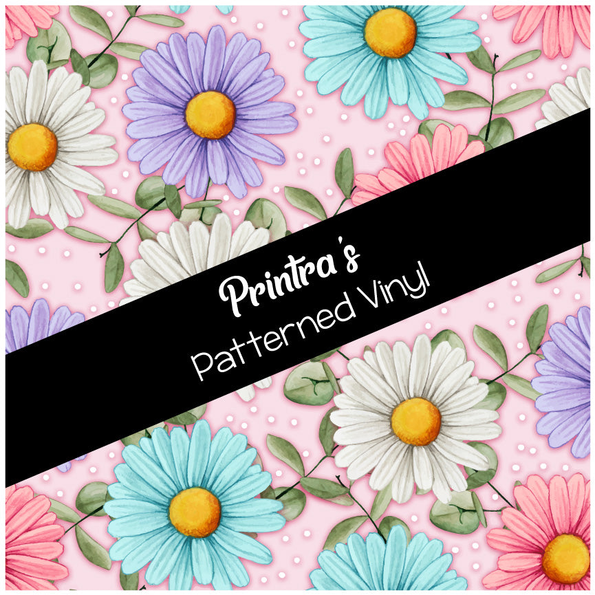 Pastel Daisies #01 Patterned Vinyl
