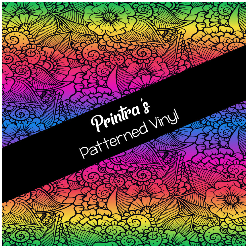 Abstract Floral Art #01 Patterned Vinyl