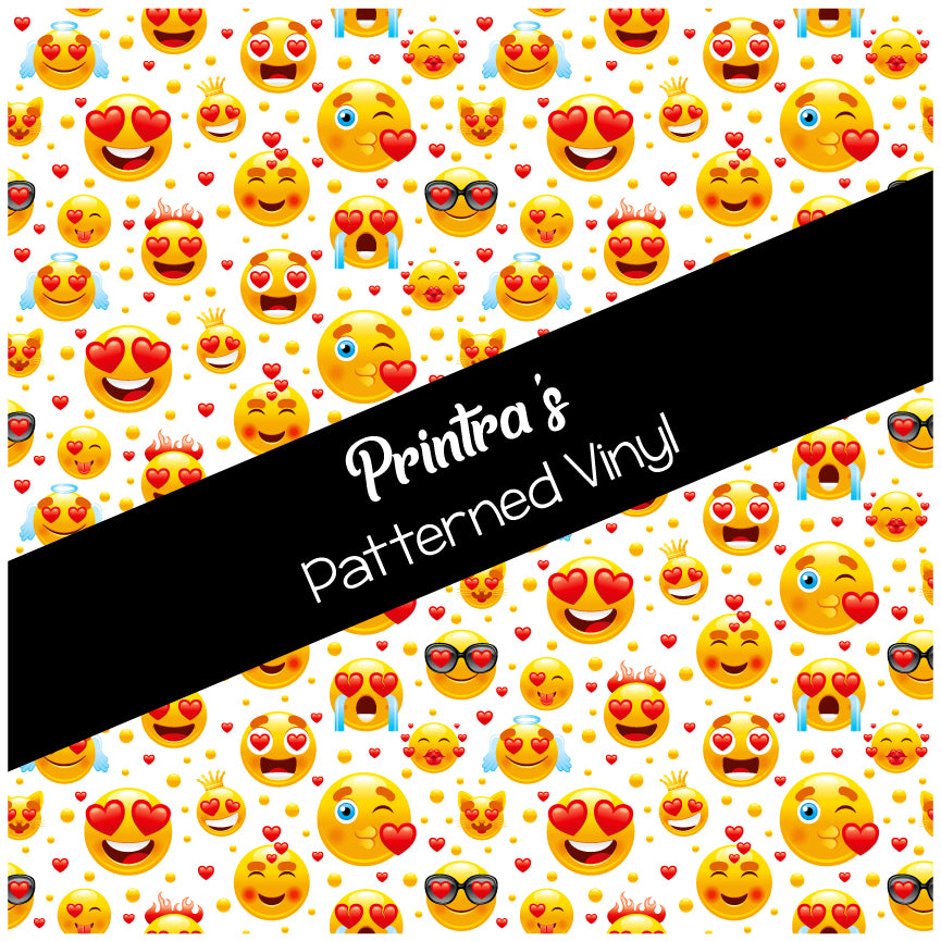 Love Emojis #01 Patterned Vinyl