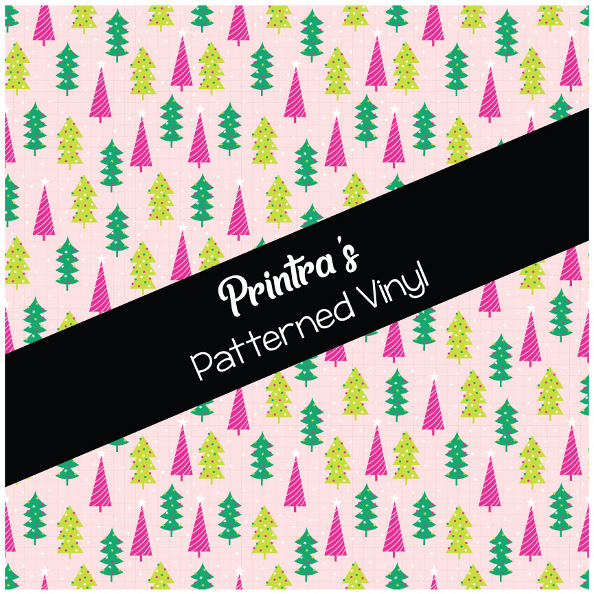 Pink Christmas #01 Patterned Vinyl
