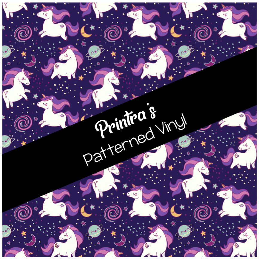 Unicorn Charm #02 Patterned Vinyl
