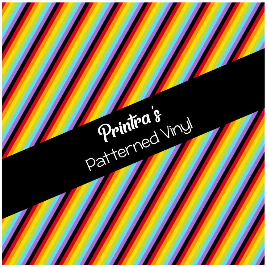 Dark Rainbow #02 Patterned Vinyl