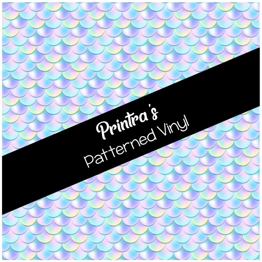 Pastel Mermaid Scales #02 Patterned Vinyl