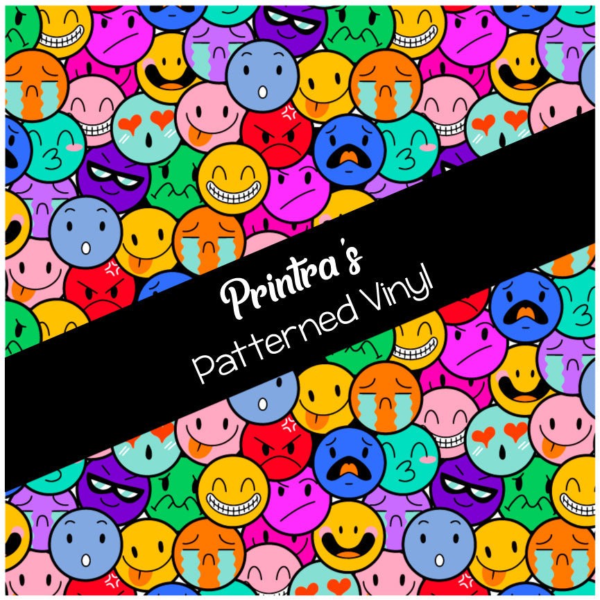 Emoticons #02 Patterned Vinyl