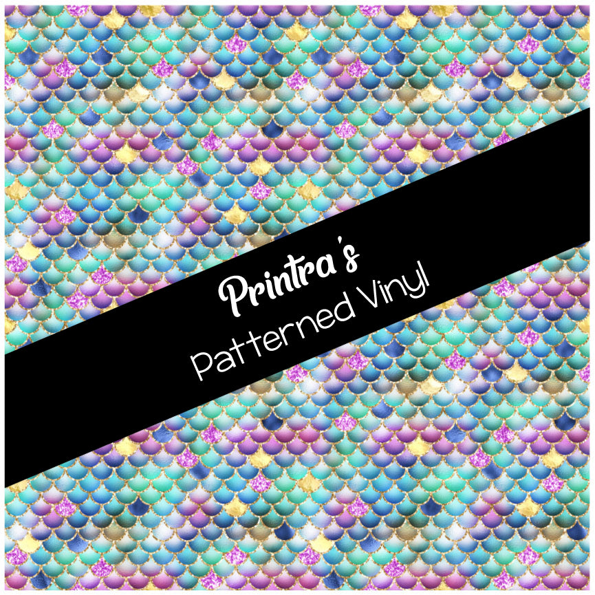 Glittery Scales #02 Patterned Vinyl