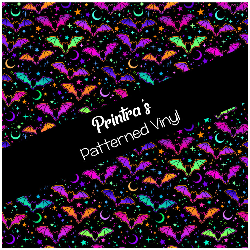 Neon Bats #02 Patterned Vinyl