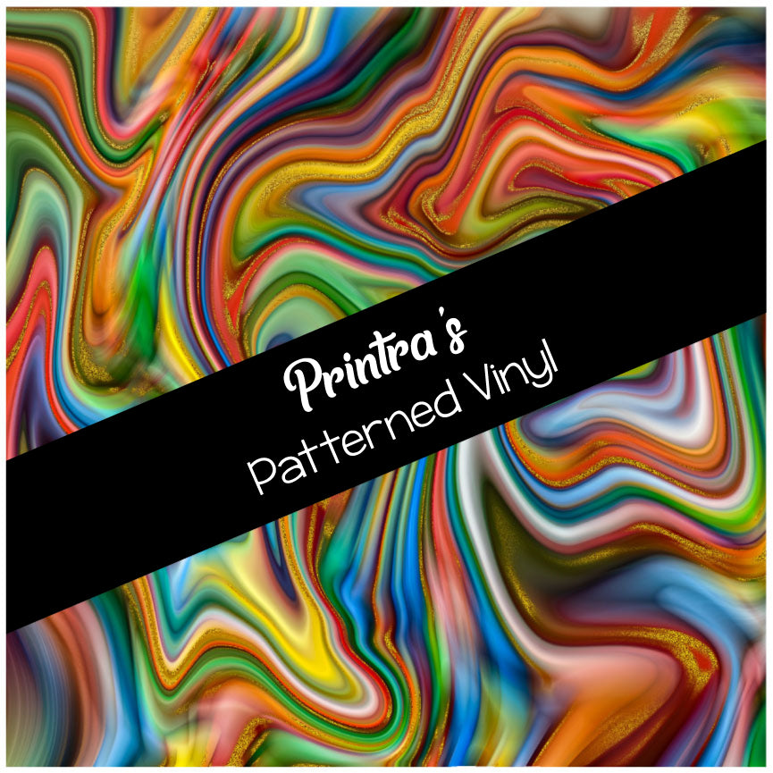 Gold Ink Marble #02 Patterned Vinyl