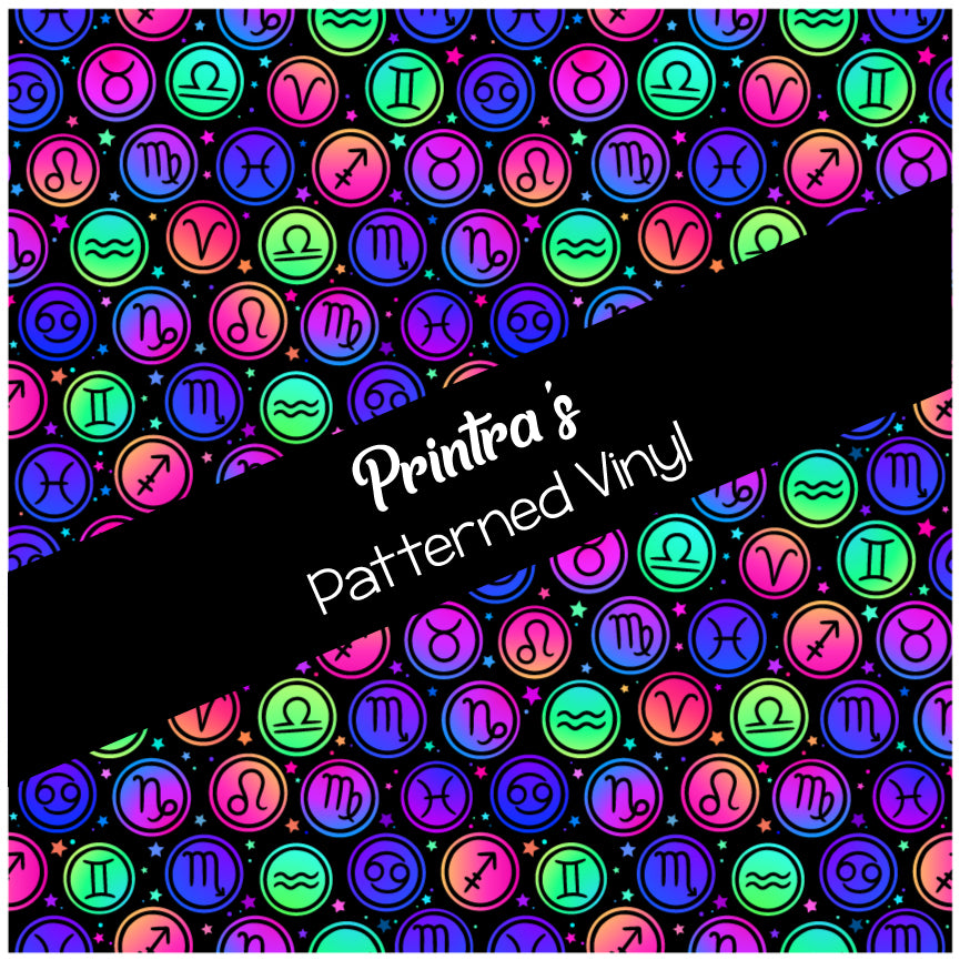 Zodiac Icons #02 Patterned Vinyl