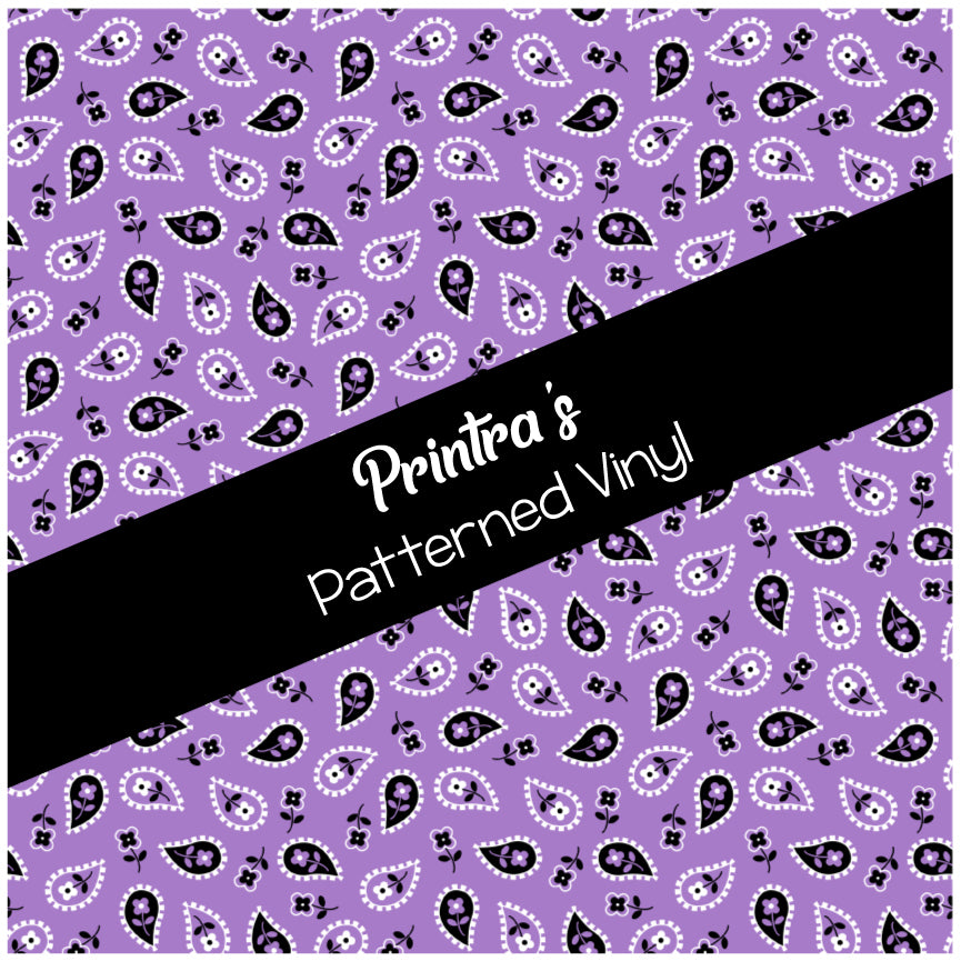 Bandana Purple #02 Patterned Vinyl