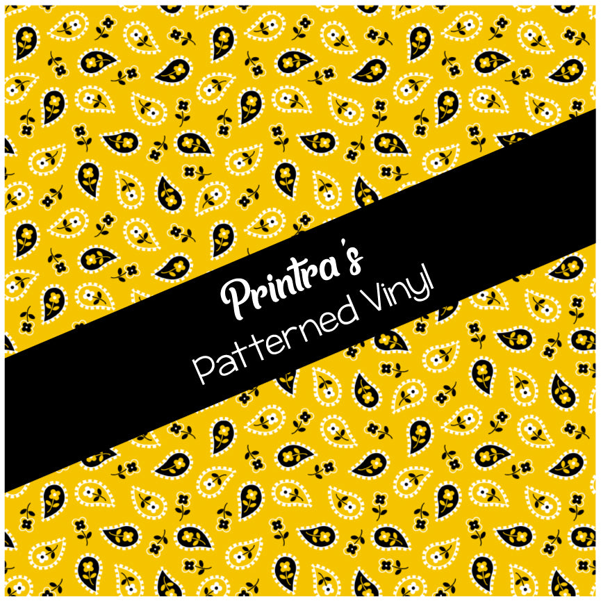 Bandana Yellow #02 Patterned Vinyl