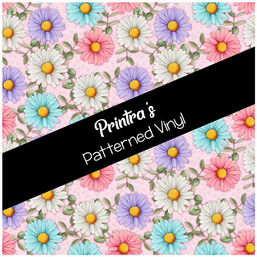 Pastel Daisies #02 Patterned Vinyl