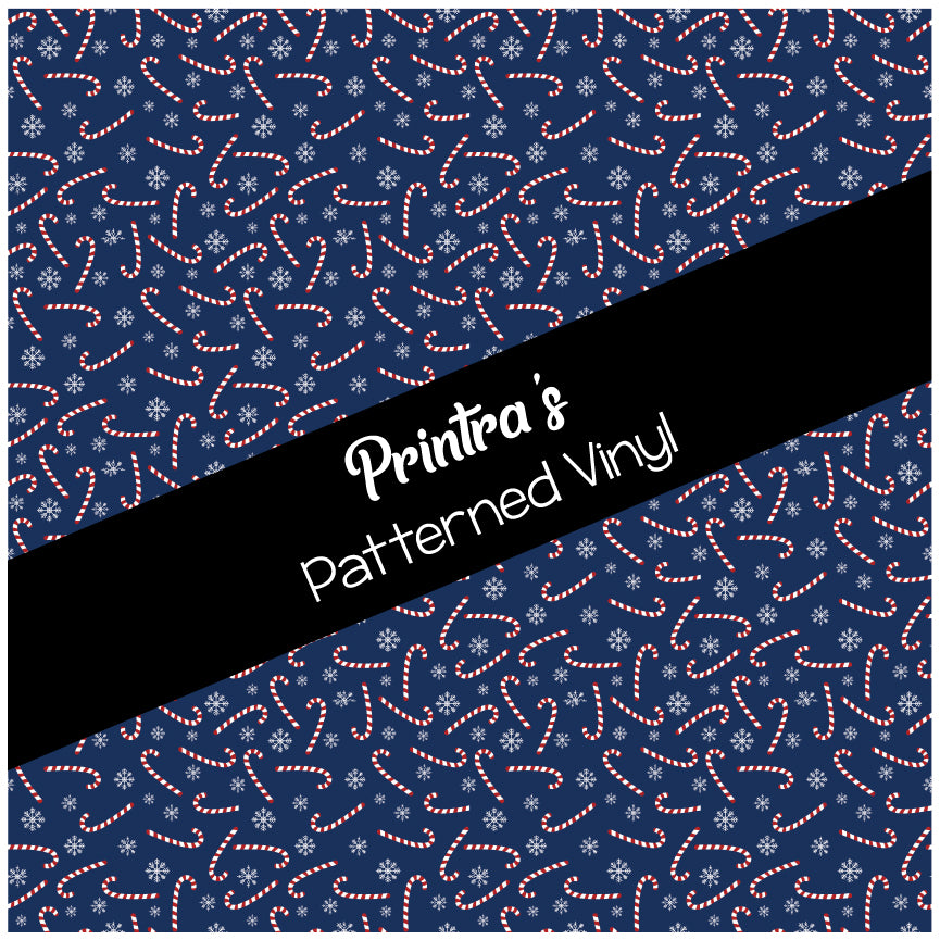Candy Canes #02 Patterned Vinyl