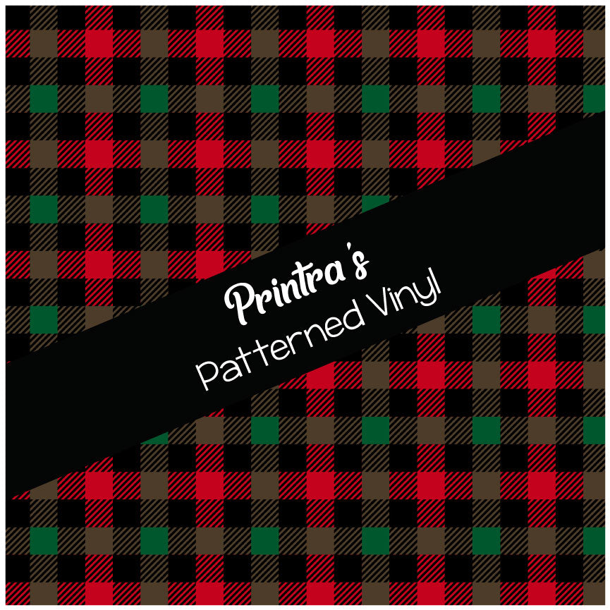 Christmas Plaid #03 Patterned Vinyl