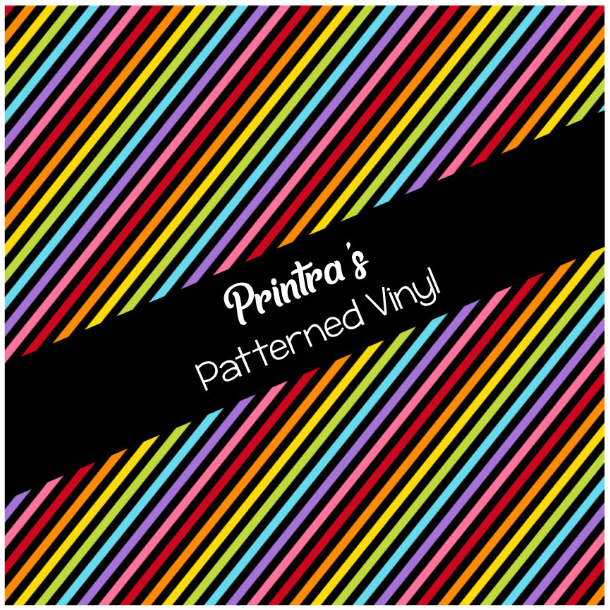 Dark Rainbow #03 Patterned Vinyl