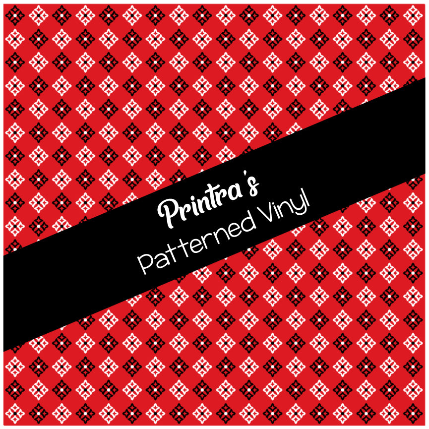 Bandana Red #03 Patterned Vinyl