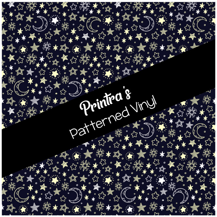 Moons & Stars #03 Patterned Vinyl