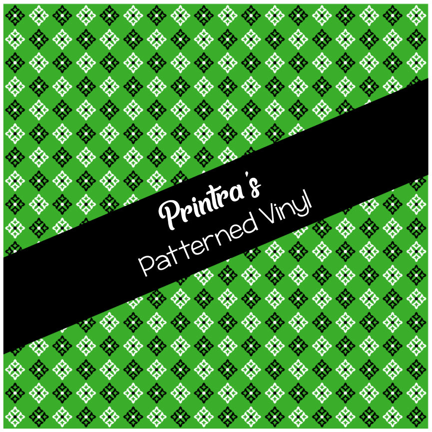 Bandana Green #03 Patterned Vinyl