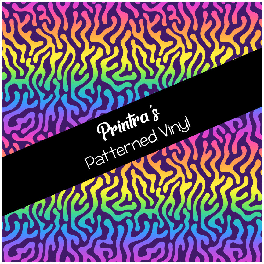 Neon Rainbow #03 Patterned Vinyl