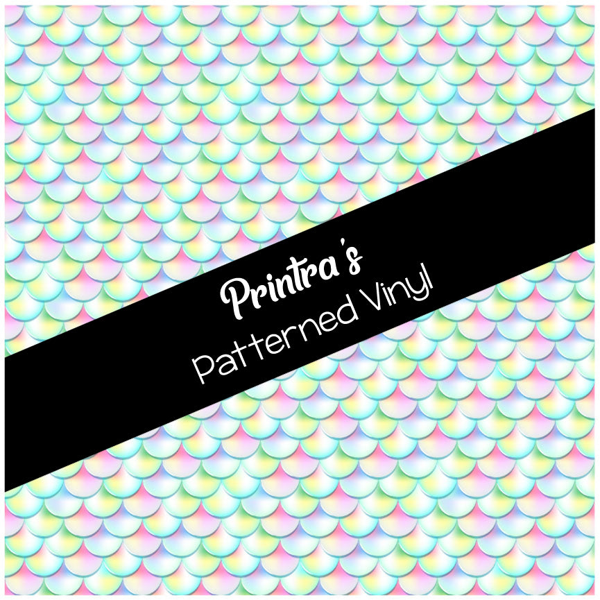 Pastel Mermaid Scales #03 Patterned Vinyl
