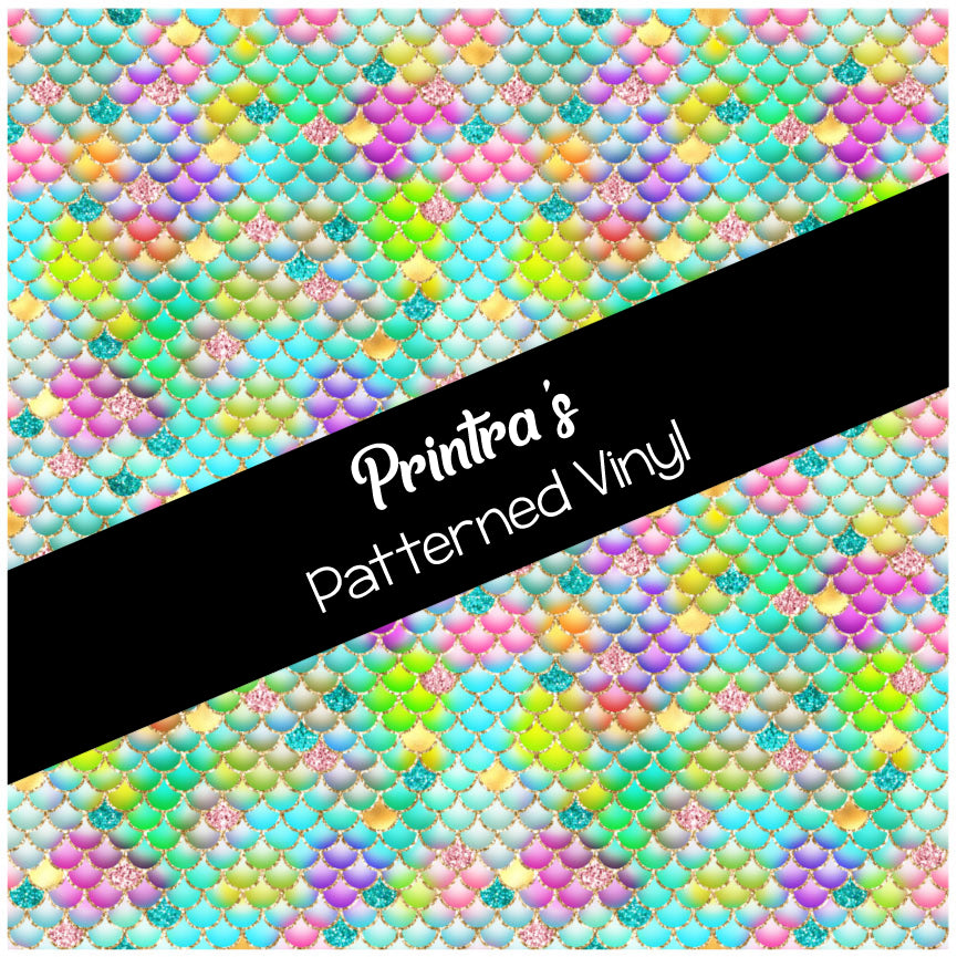 Glittery Scales #03 Patterned Vinyl