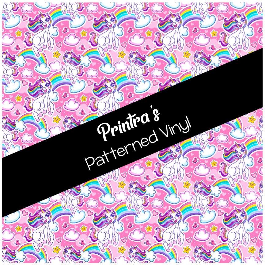 Unicorn Charm #04 Patterned Vinyl
