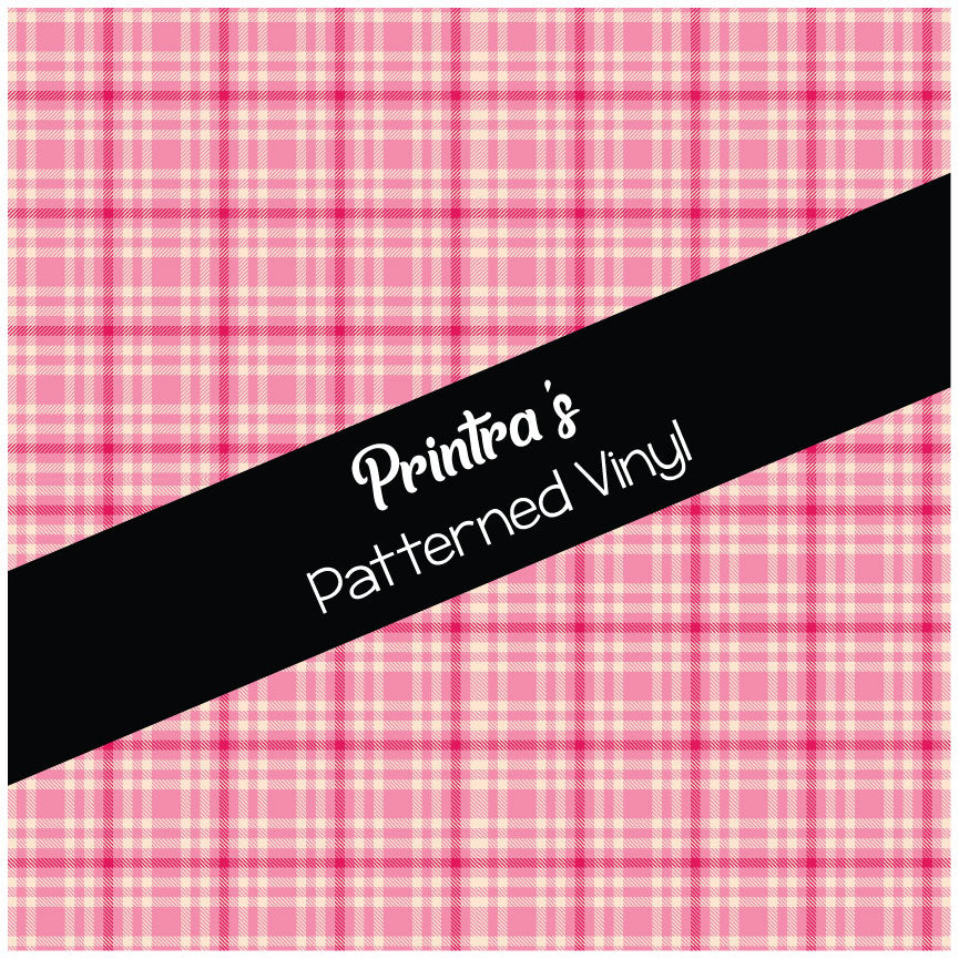 Pink Plaid #04 Patterned Vinyl