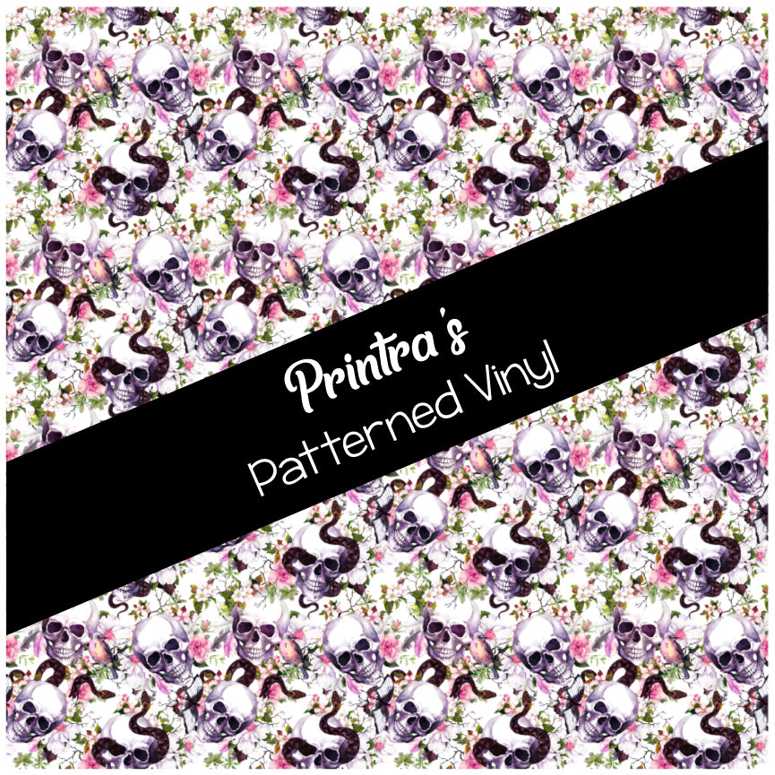 Skulls #04 Patterned Vinyl