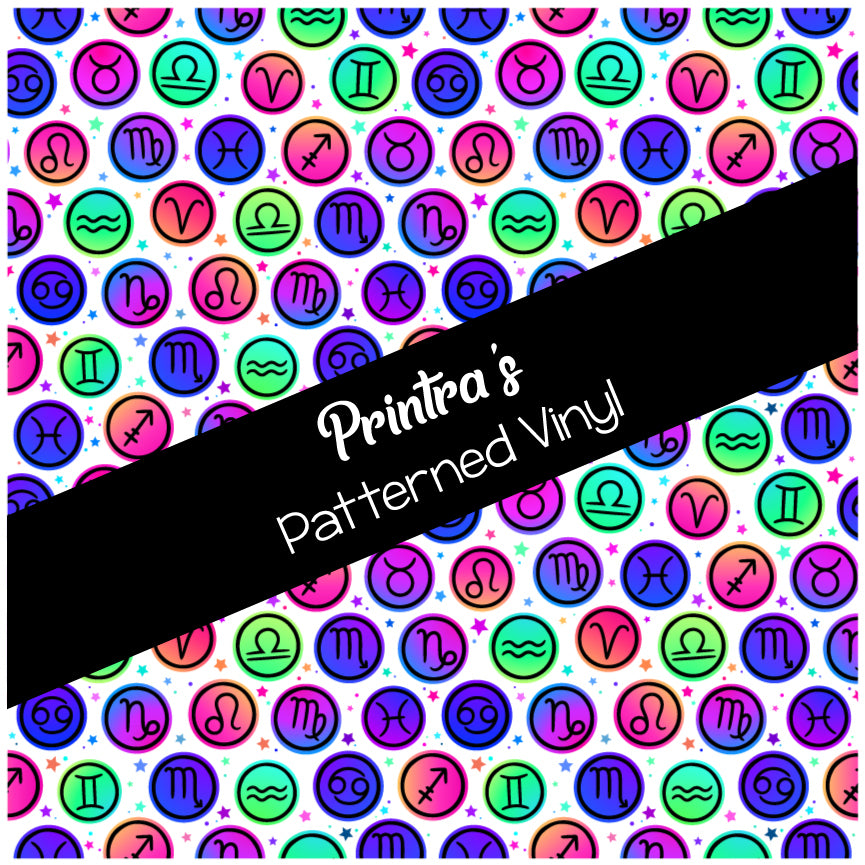 Zodiac Icons #04 Patterned Vinyl