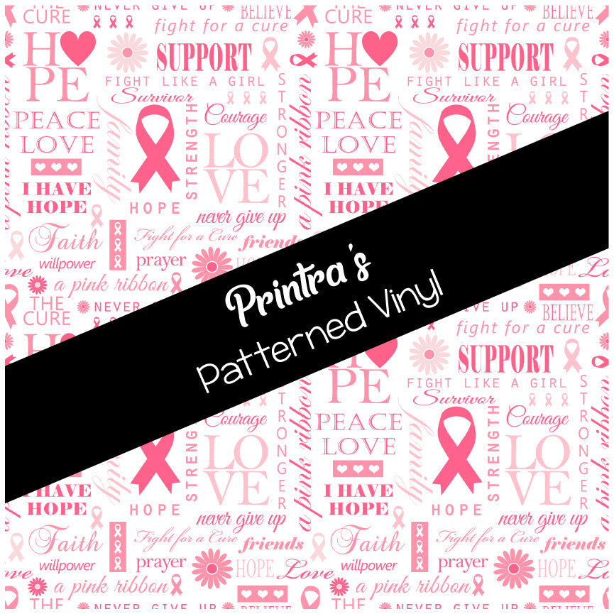 Pink Ribbon #04 Patterned Vinyl