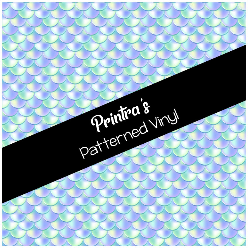 Pastel Mermaid Scales #04 Patterned Vinyl