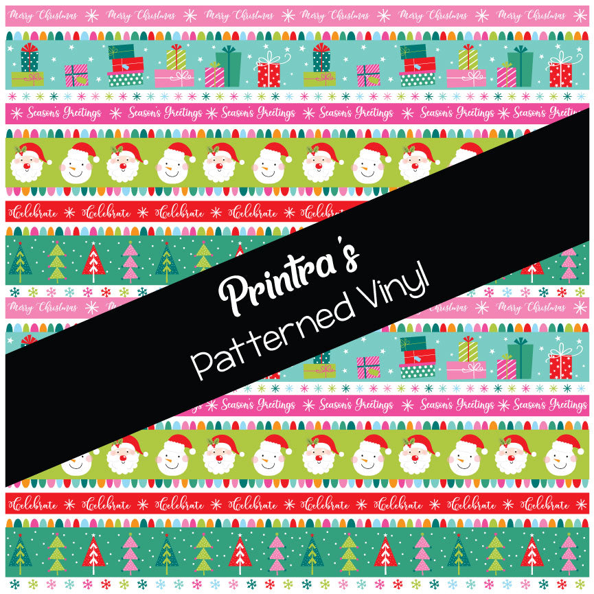 Pink Christmas #04 Patterned Vinyl