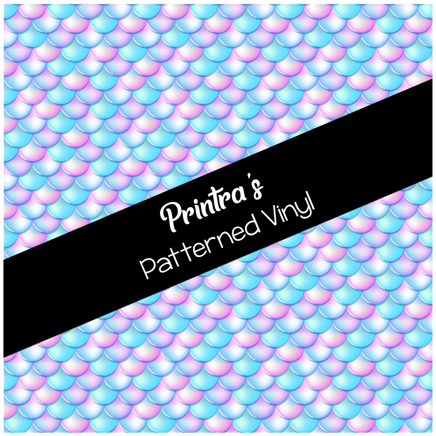Pastel Mermaid Scales #05 Patterned Vinyl