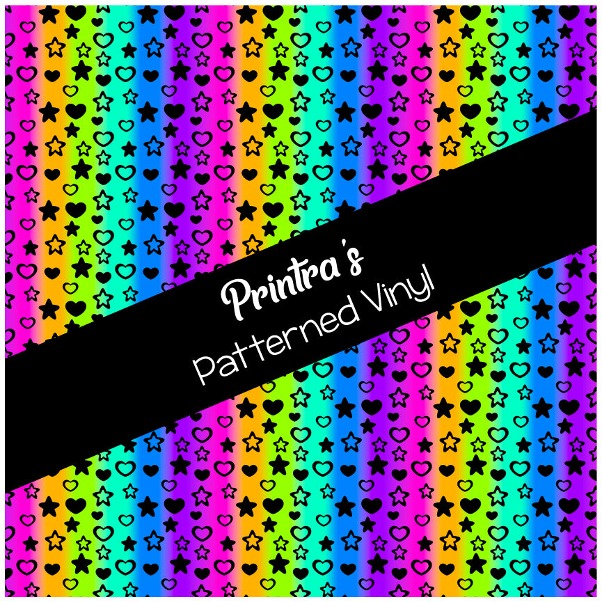 Vivid Rainbow #05 Patterned Vinyl