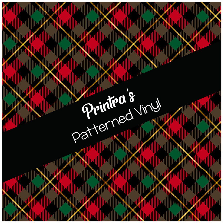 Christmas Plaid #06 Patterned Vinyl
