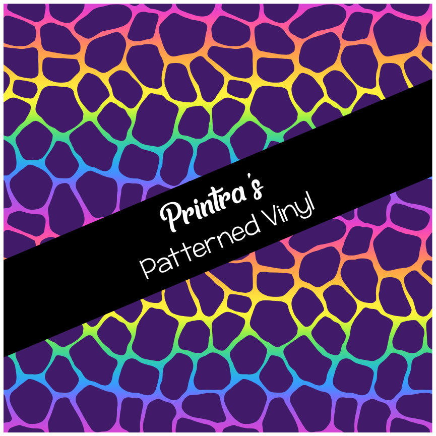 Neon Rainbow #06 Patterned Vinyl