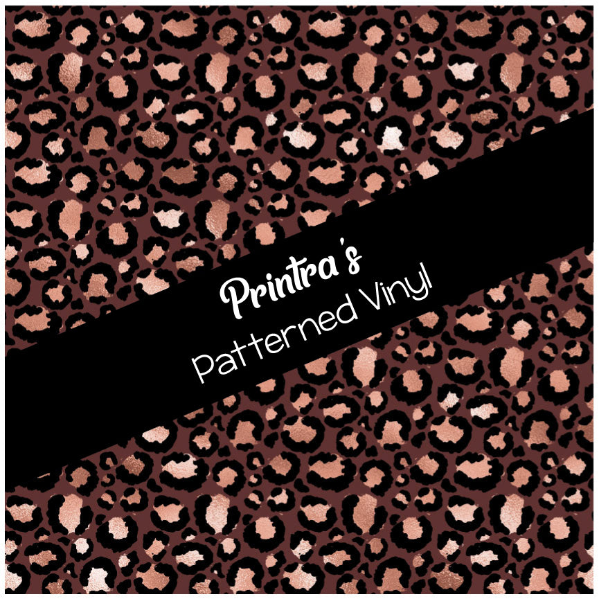 Rose Gold Leopard #06 Patterned Vinyl