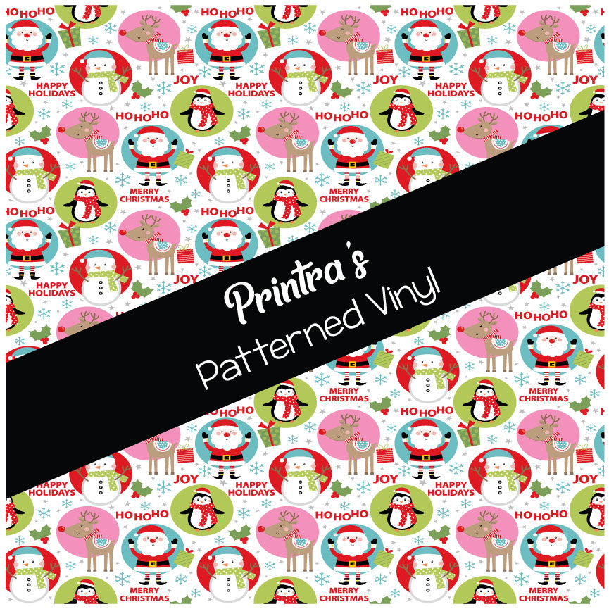 Pink Christmas #06 Patterned Vinyl