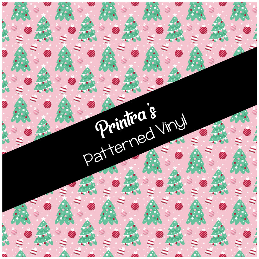 Pink Christmas #07 Patterned Vinyl