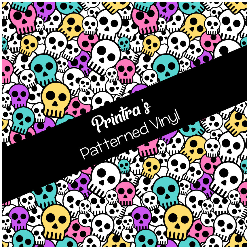 Skulls #07 Patterned Vinyl