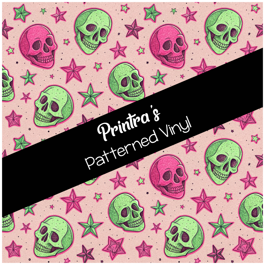 Skulls #08 Patterned Vinyl