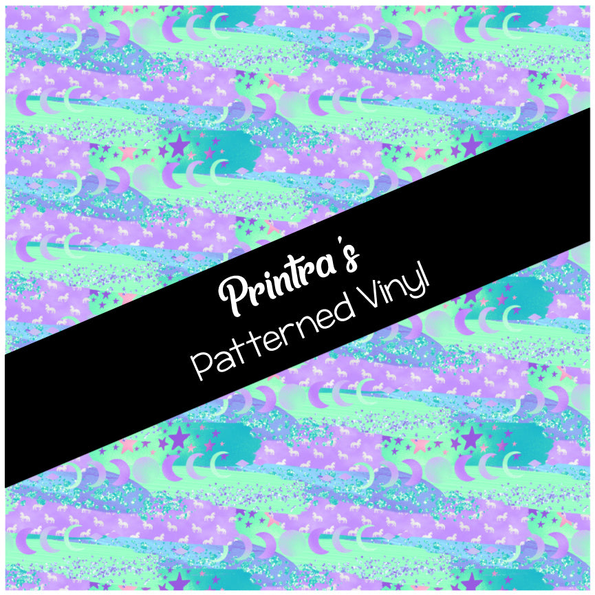Unicorn Charm #08 Patterned Vinyl