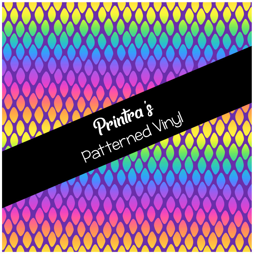 Neon Rainbow #10 Patterned Vinyl