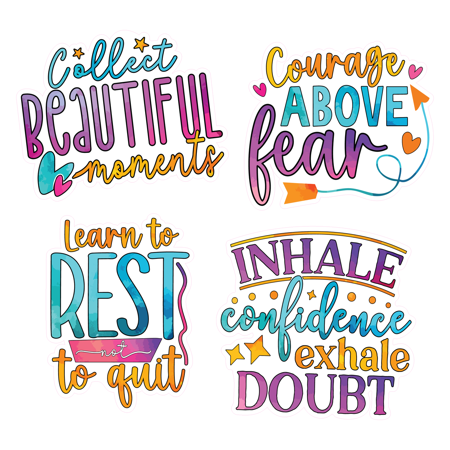 Think Positive Sticker Sheet