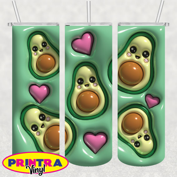 3D Inflated Avocado Love Wrap (TW226)